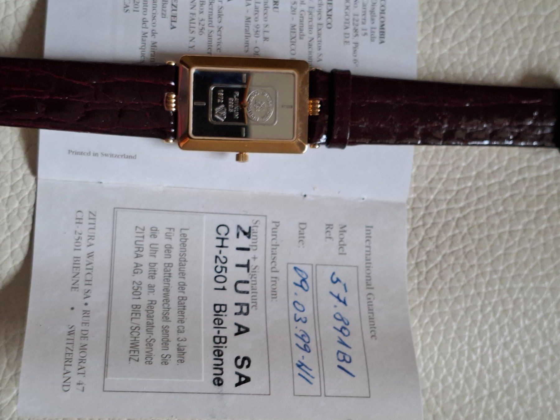 Orologi: Zitura Uhr Platinum – Usato da Walliswil b.Wangen venduto da ern_b96j