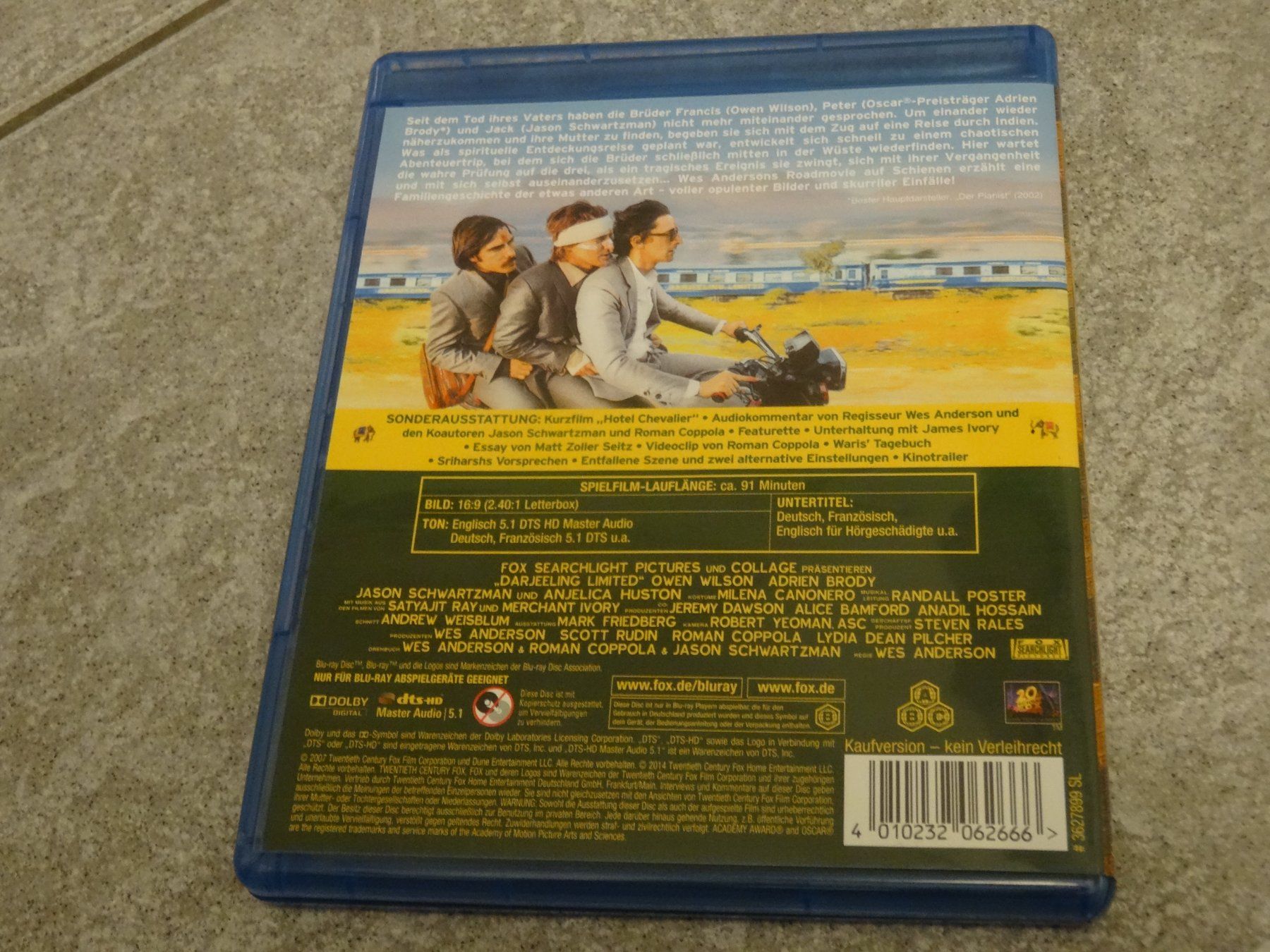 Alle DVDs: Blu-ray Darjeeling Limited – Gebraucht aus Olten von Disc-Verkauf 2