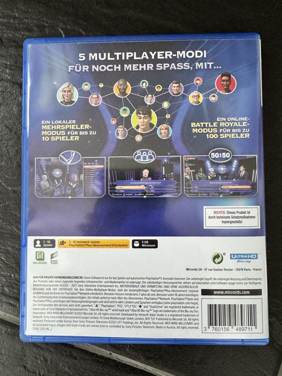 Sony Spiele: Spiel Wer wird Millionär PS5 – Gebraucht aus Wolfwil von whyjoker 1