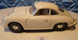 Modellauto Porsche 356 weiss Sammlerstück 1:18