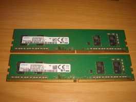 2 stück 4gb ddr4 2666 RAM für Computer. Getestet