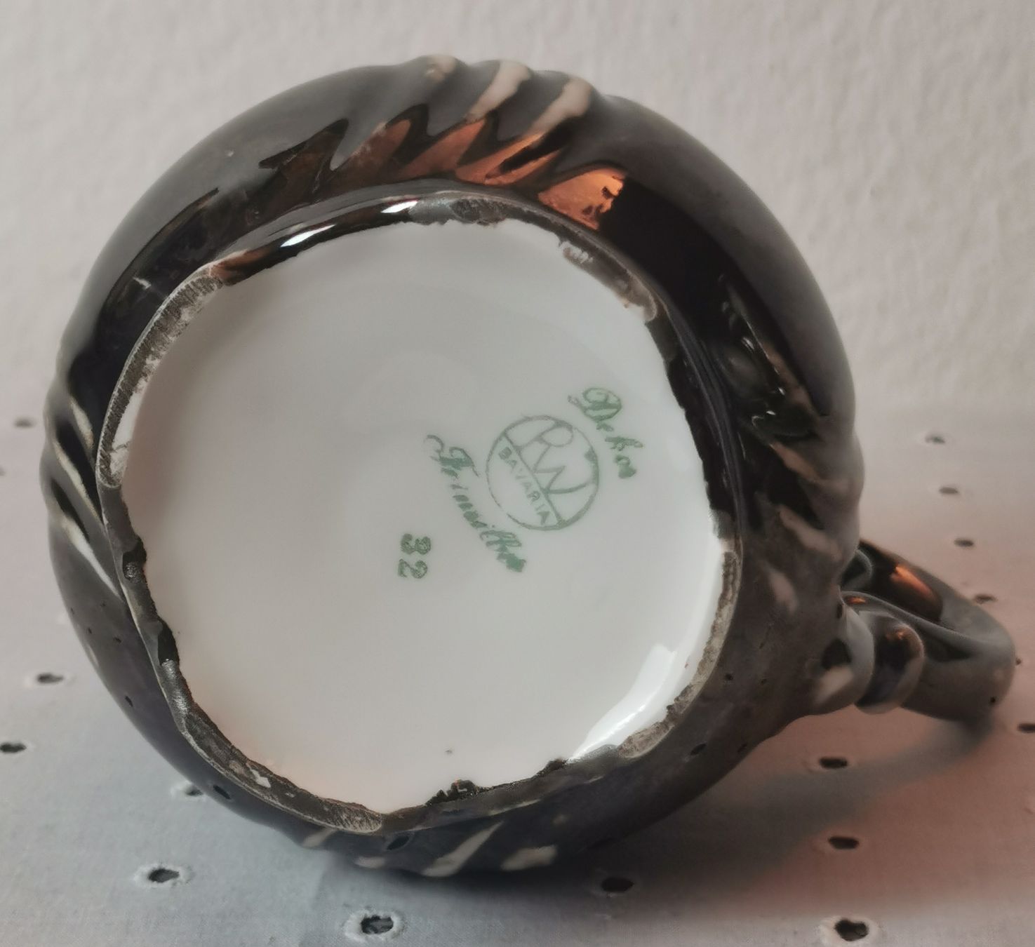 Set di piatti: 2 tlg. versilbertes Kaffee-Set Wächtersbach, Bavaria – Usato da Bülach venduto da wynja 4