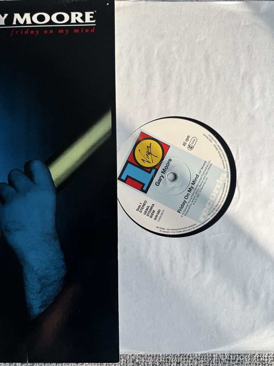 Dischi in vinile: Gary Moore - Friday On My Mind -12" Maxi - 80s – Usato da Rorbas venduto da BlackstarRecords 2