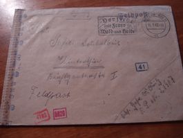 Feldpostbrief 1943, nach Winterthur, Zensur