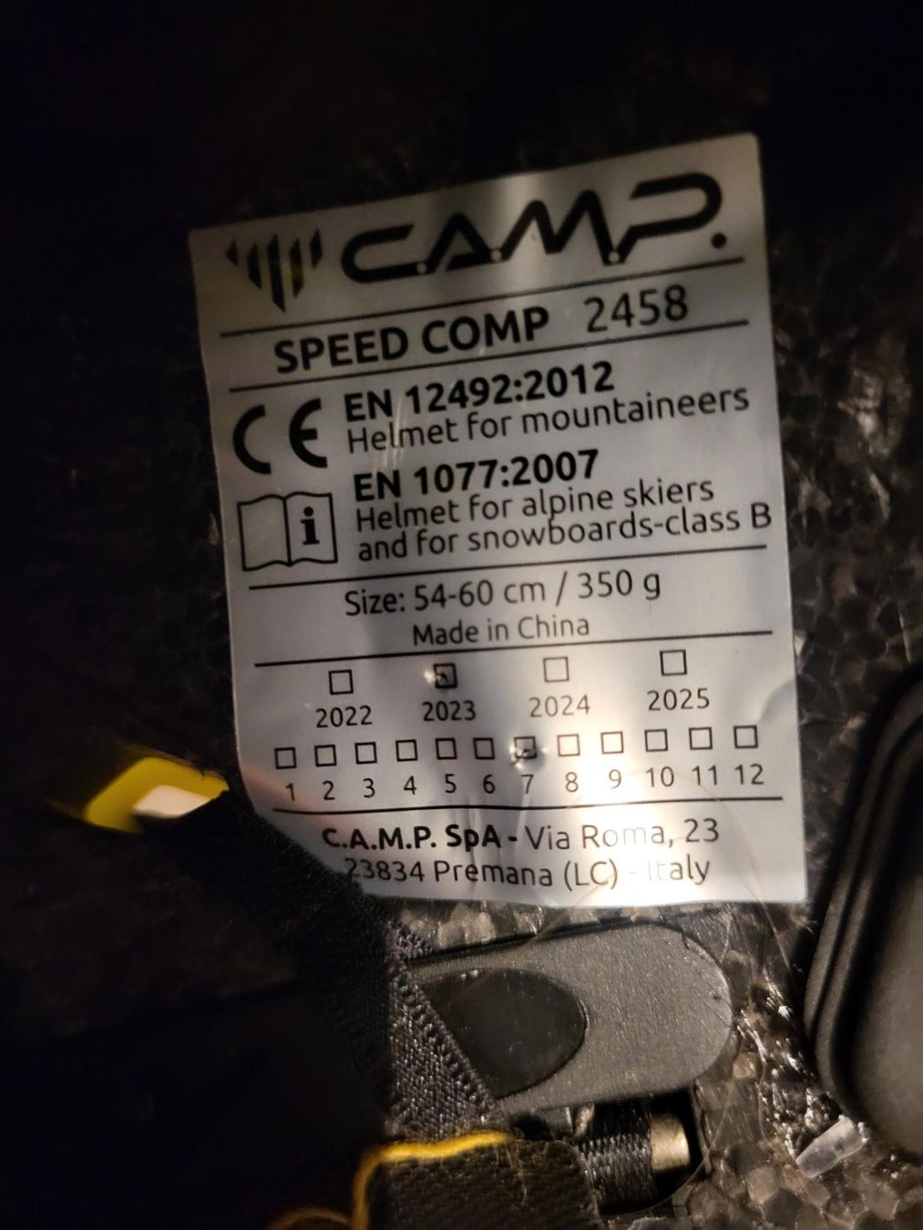 Casques: Casque Camps Speed comp – D'occasion à Sion par bene123 2