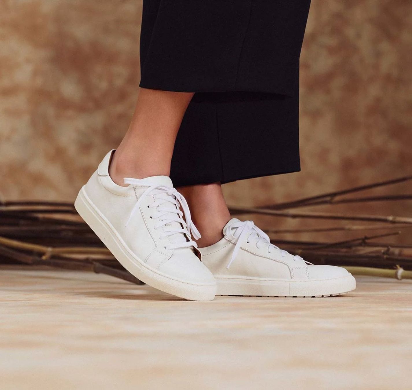 Damenschuhe: White leather sneakers – Gebraucht aus Affoltern am Albis von Katarinushka
