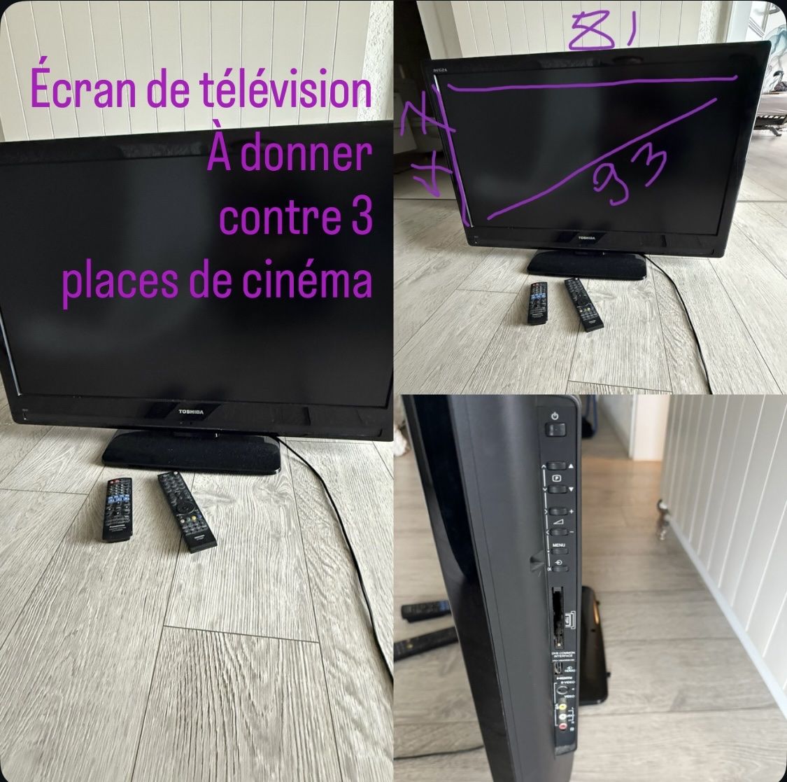 Ecrans: Écran TV Screen – D'occasion à Hinterkappelen par Mimi772