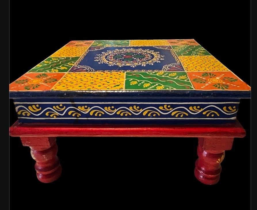 Tavoli: Table basse Indienne en bois – Nuovo e nell'imballaggio originale da Vernier venduto da 19pigments