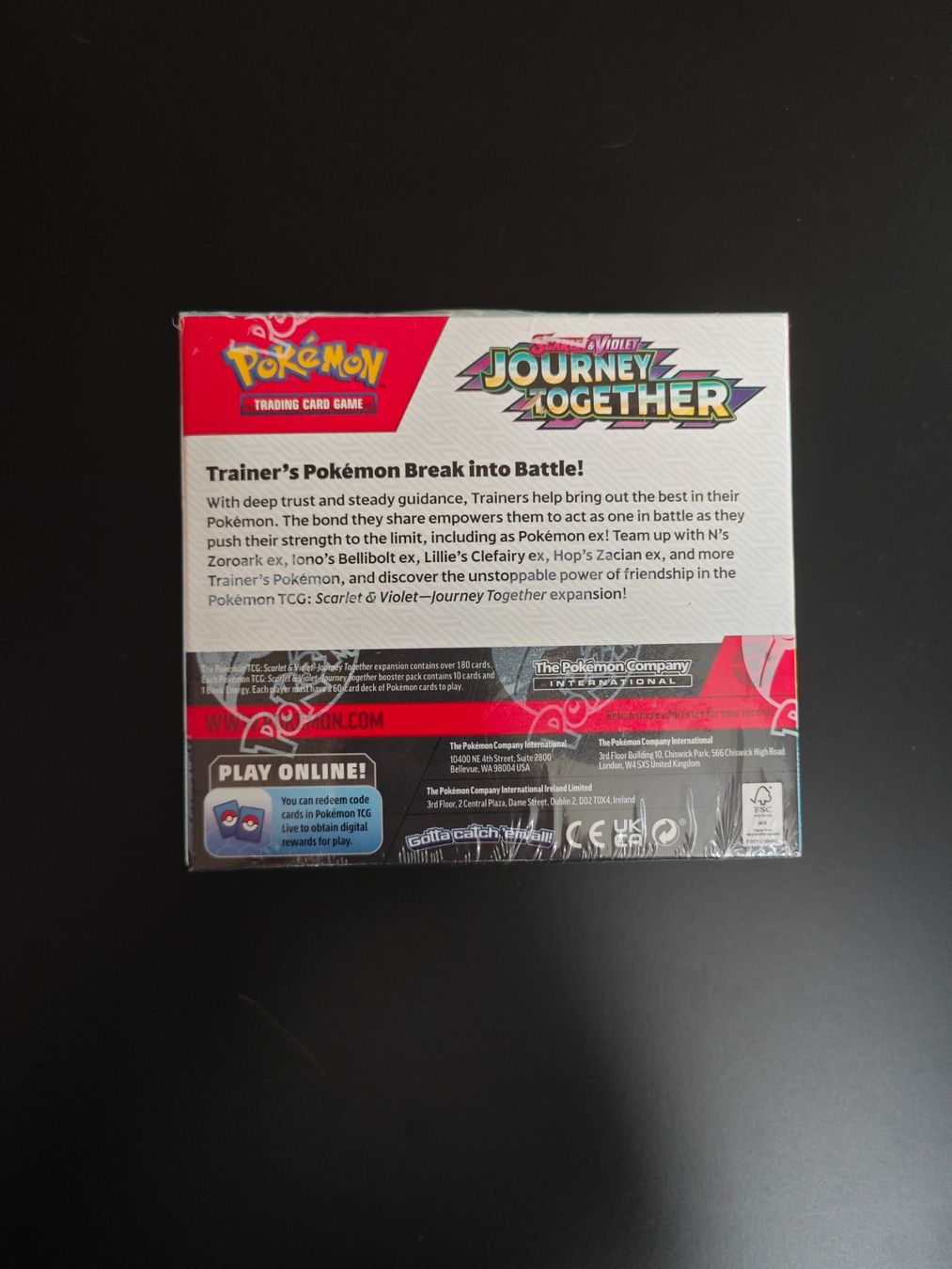 Pokémon Carte collezionabili: Pokemon Journey Together Booster Display EN – Nuovo e nell'imballaggio originale da Sissach venduto da Siraiwan 1