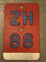 Velonummer ZH 88