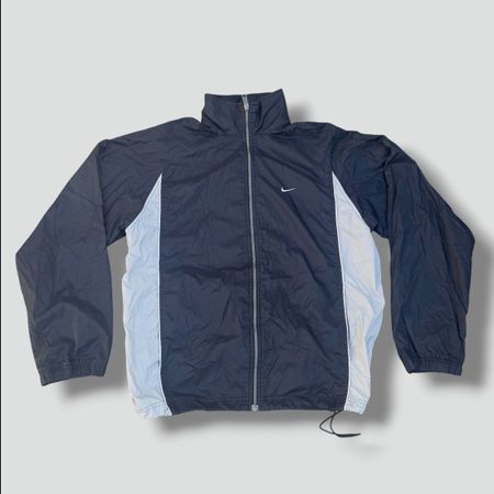 Nike vintage 90s black rain jacket retro regenjacke