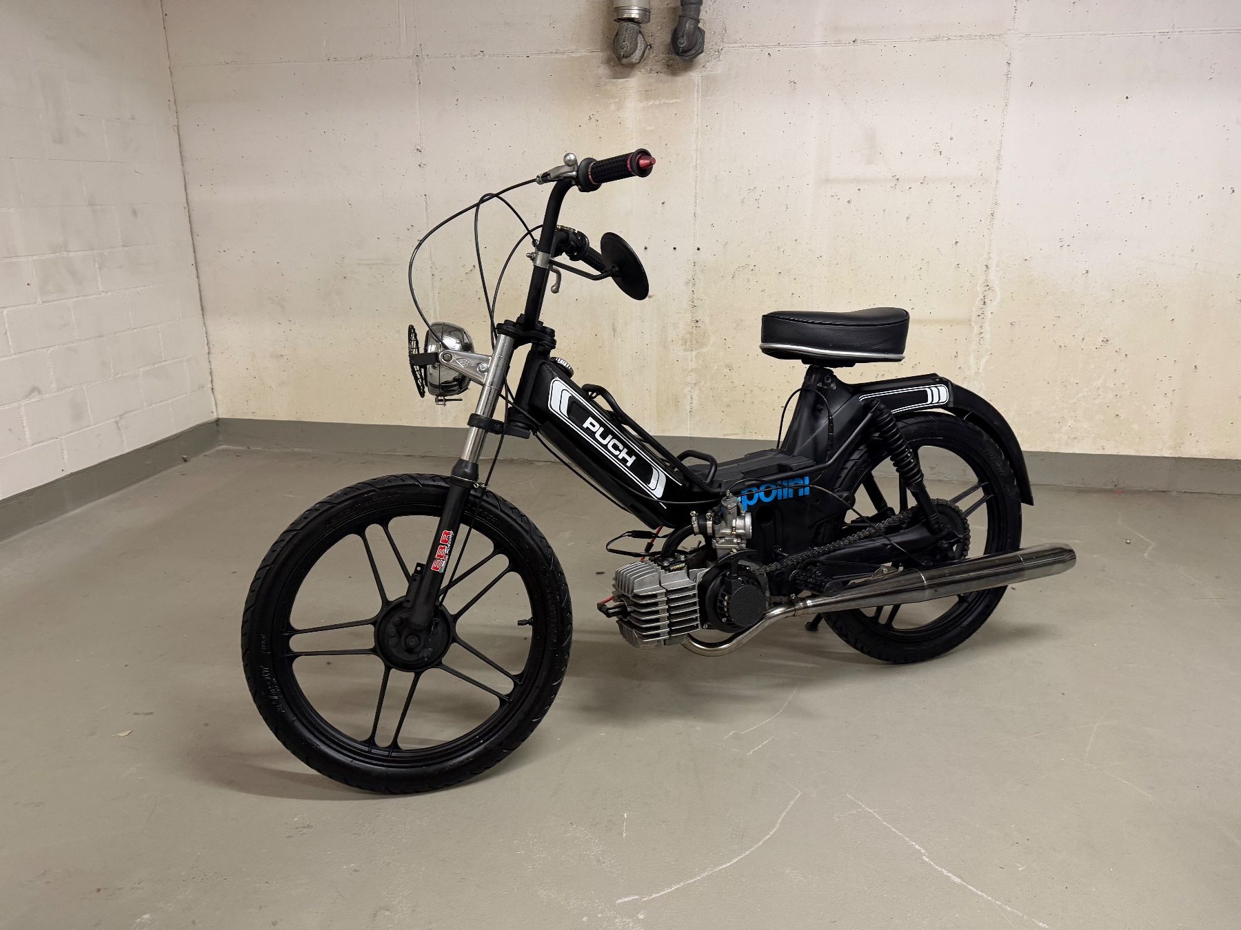 Puch Ciclomotori: Schwarzes Puch Maxi S mit 75ccm Italkit Setup – Usato da Wädenswil venduto da Mueller_Kevin 3