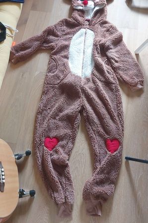 Reindeer Costume Onesie Brown Used