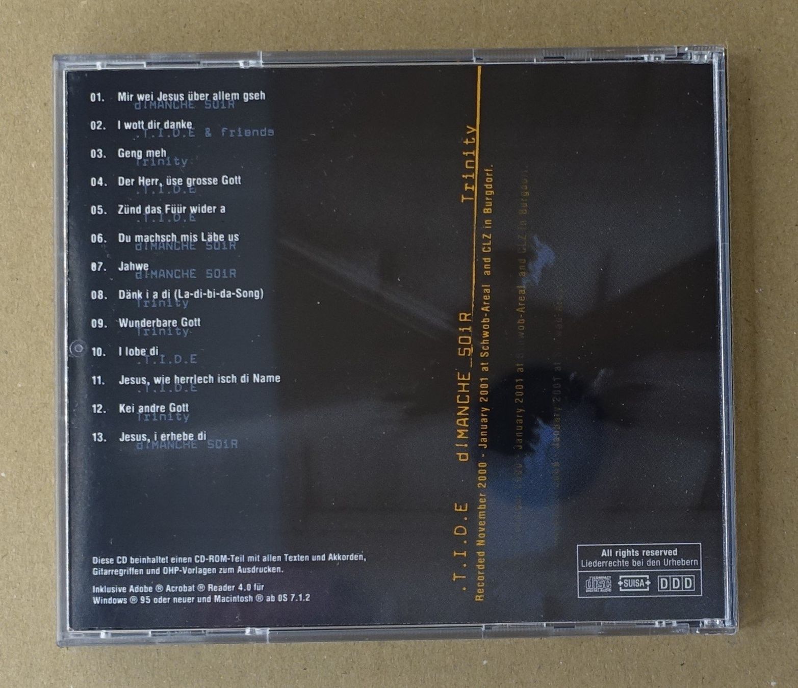 CD: .T.I.D.E. d! Manche Soir Trinity - SWISS - F28 – Usato da Sessa venduto da fraenklishop 1