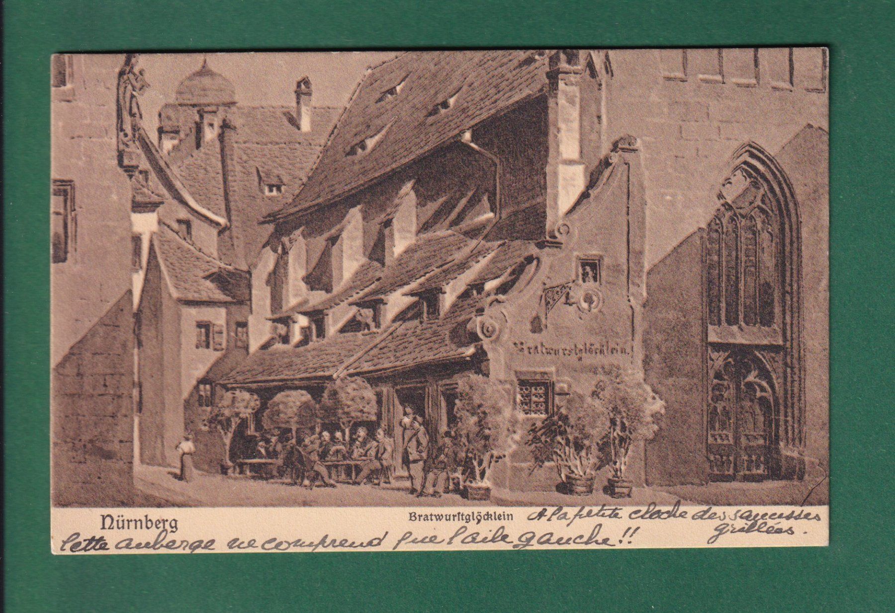 Cartes postales: NÜRNBERG - Bratwurstglöcklein - 1906 – D'occasion à Pully par nicecards-shop