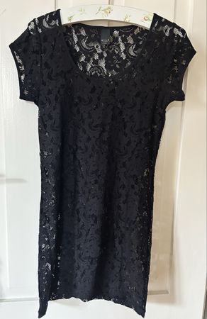 Vila Black Lace Dress - Size L/XL - Perfect for Parties!