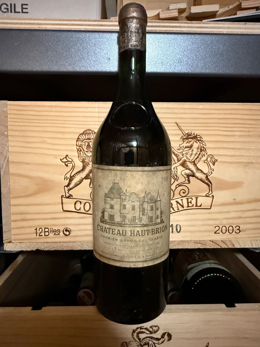 Vino: 1958 Haut-Brion – Nuovo e nell'imballaggio originale da Bättwil venduto da Bishop_67