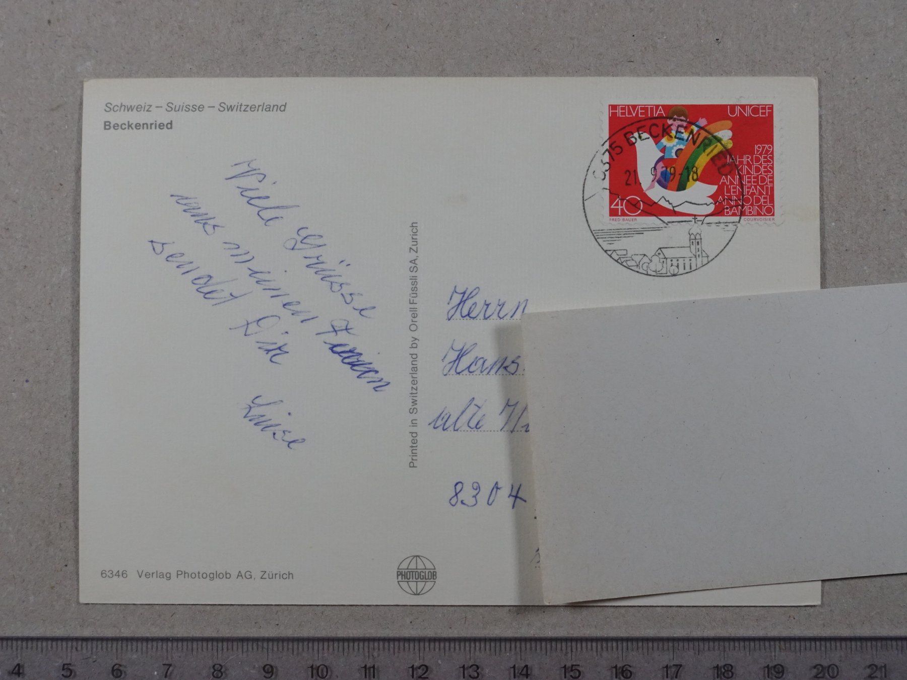 Cartes postales: Beckenried, 1979, Schiff – D'occasion à Lenzburg par fh1 1