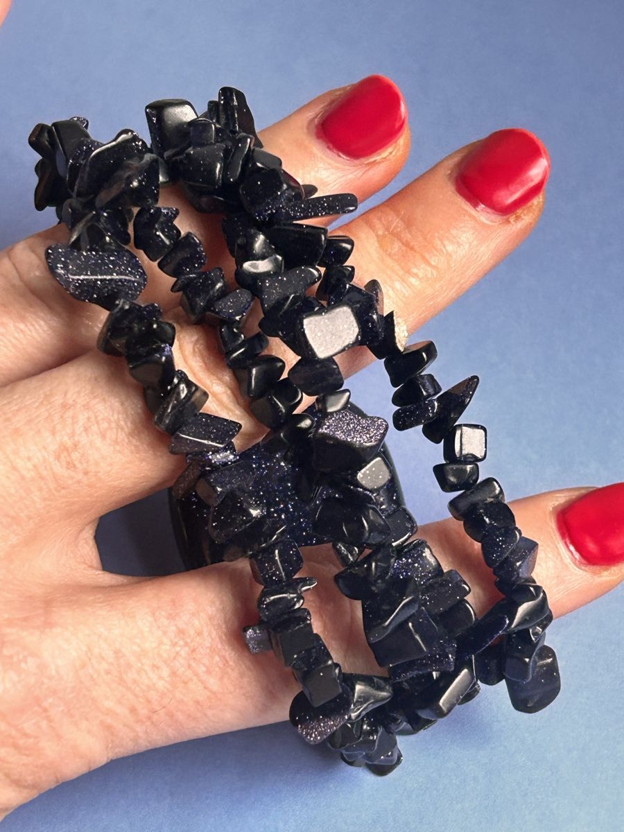 Armbänder & -reifen: Blauer Sandstein Armband UNIVERSUM – Gebraucht aus Laufen von belleskulptur 6