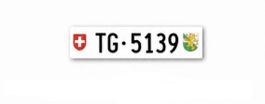 Autonummer Kontrollschild TG 5139