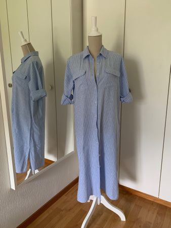 Robe chemise lin et coton taille 34