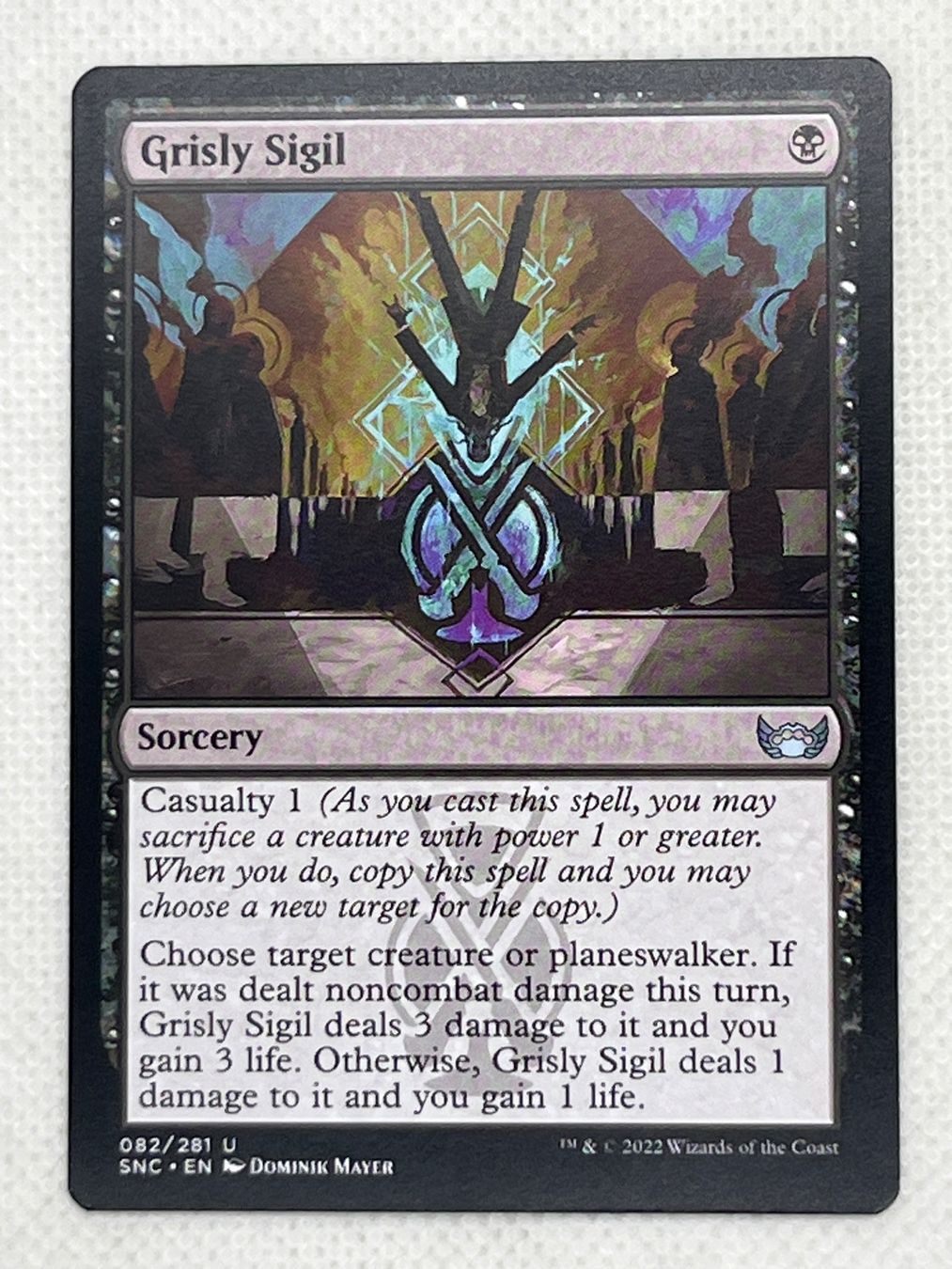 Magic The Gathering Cartes à collectionner: MTG Grisly Sigil SNC 082 Englisch Uncommon – D'occasion à Hinterkappelen par Kim1992