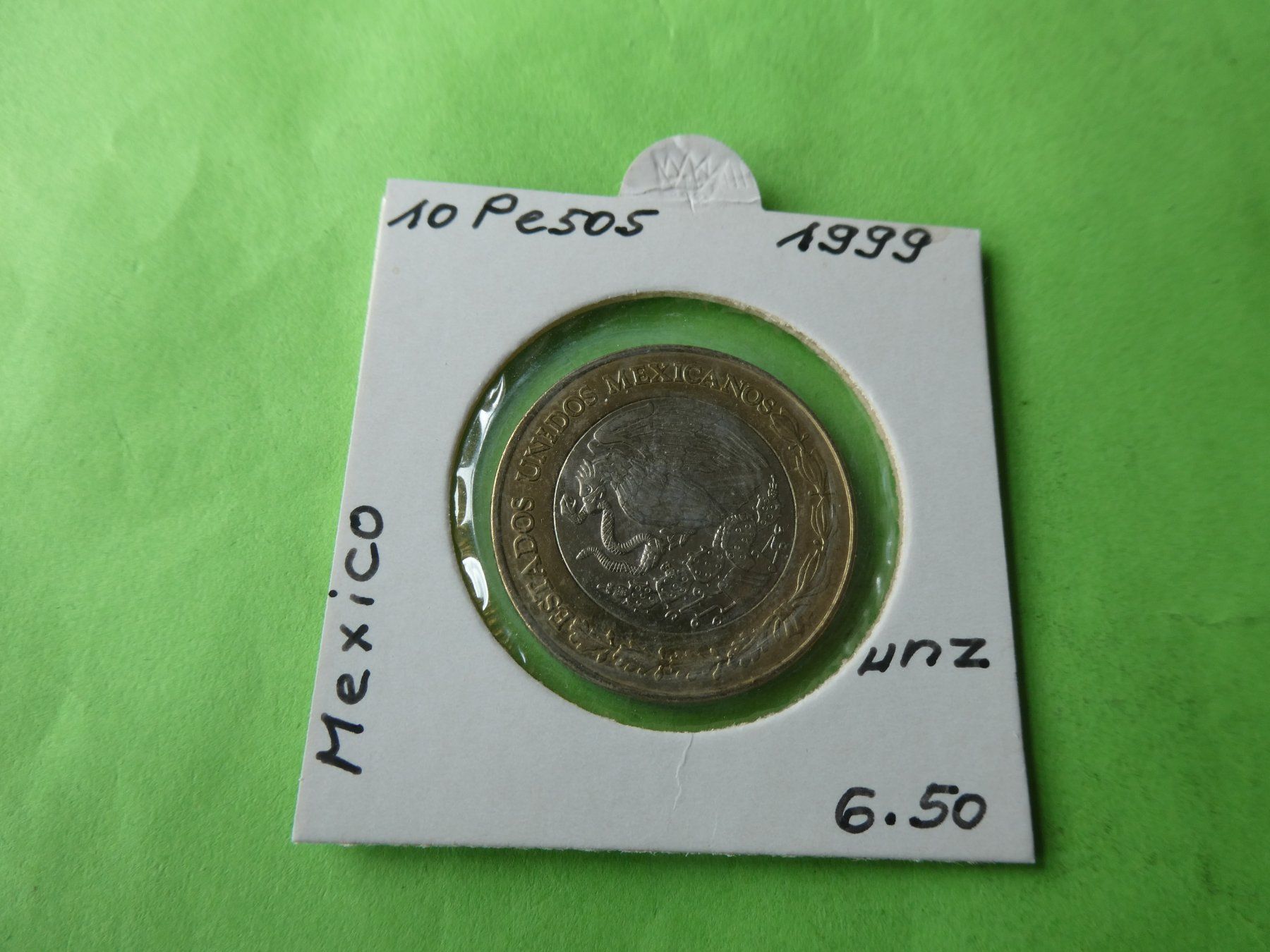 Alle Münzen: Mexiko 1999, 10 Pesos   unz. – Gebraucht aus Hinterforst von Rohusri