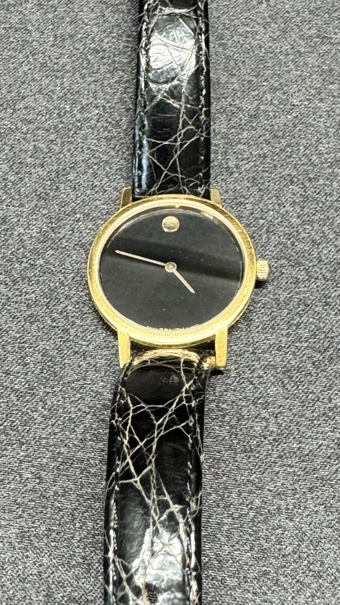 Movado Orologi: Movado Zenith, Lederarmband, Goldfarben – Usato da Untersiggenthal venduto da TimeandShine 7