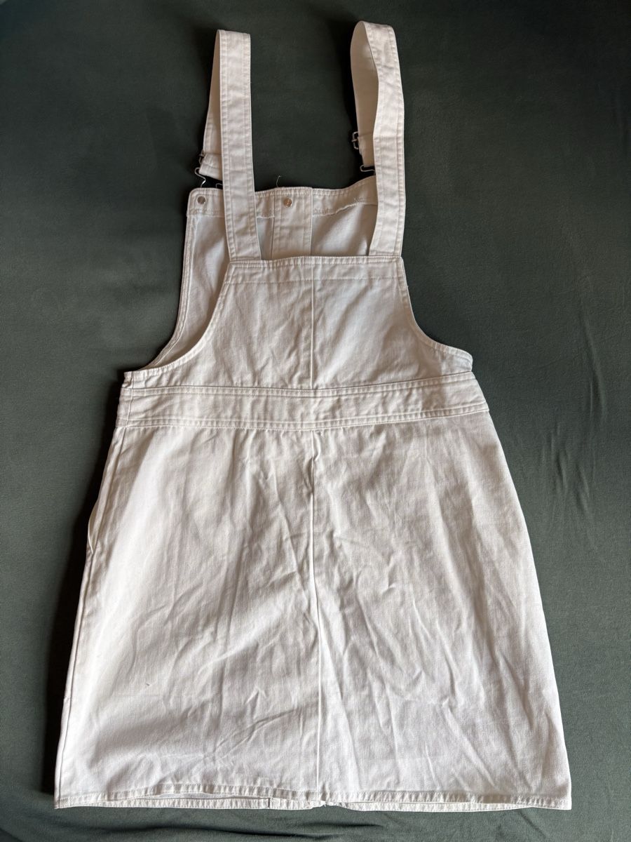 Mango Kleider: Robe salopette blanche Mango – Gebraucht aus Genève von Bouux 2