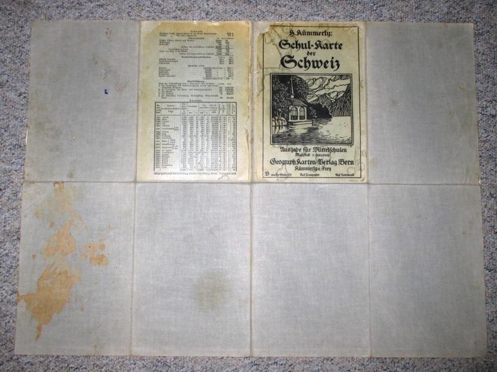 Cartes géographiques & atlas: Schulkarte der Schweiz – D'occasion à Flims - Dorf par Stagediver 3