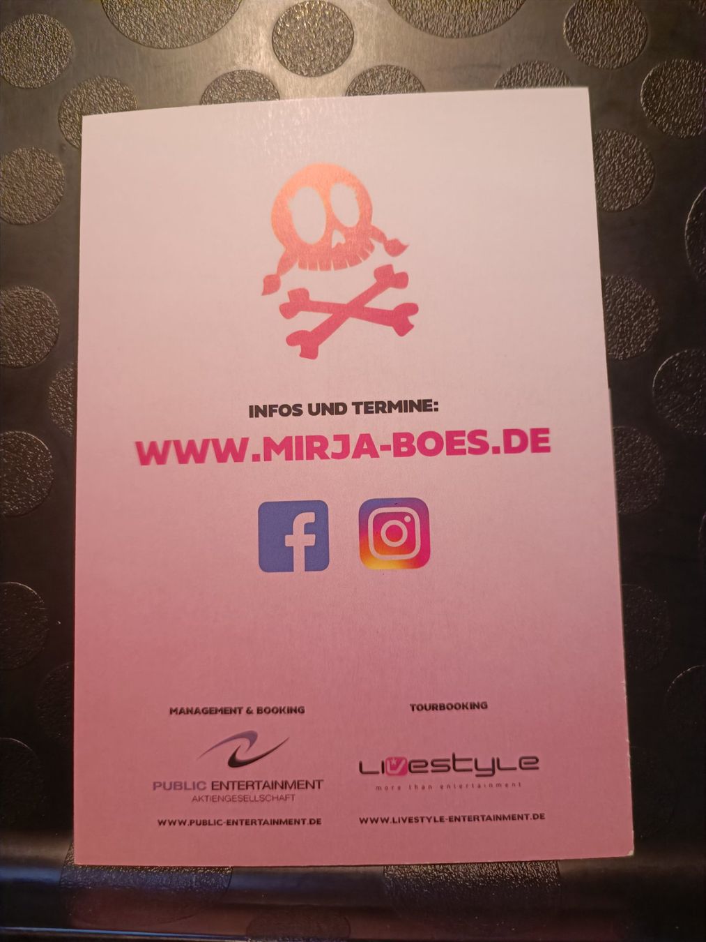 Autografi: Mirja Boes - handsigniet – Usato da Menziken venduto da Artographs 1