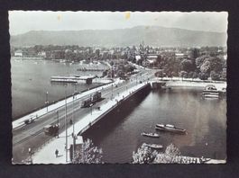 Zürich Quaibrücke und Bürkliplatz