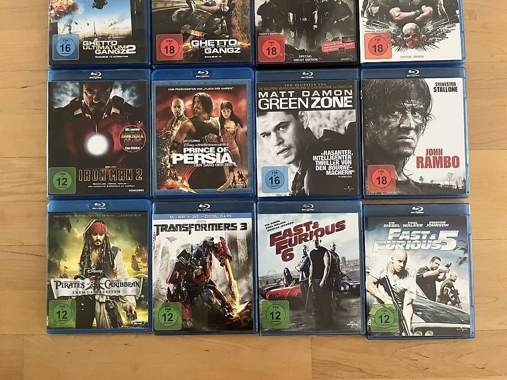 Alle DVDs: 21 Blue Rays *ACTION* – Gebraucht aus Oberwil-Lieli von Space92 2