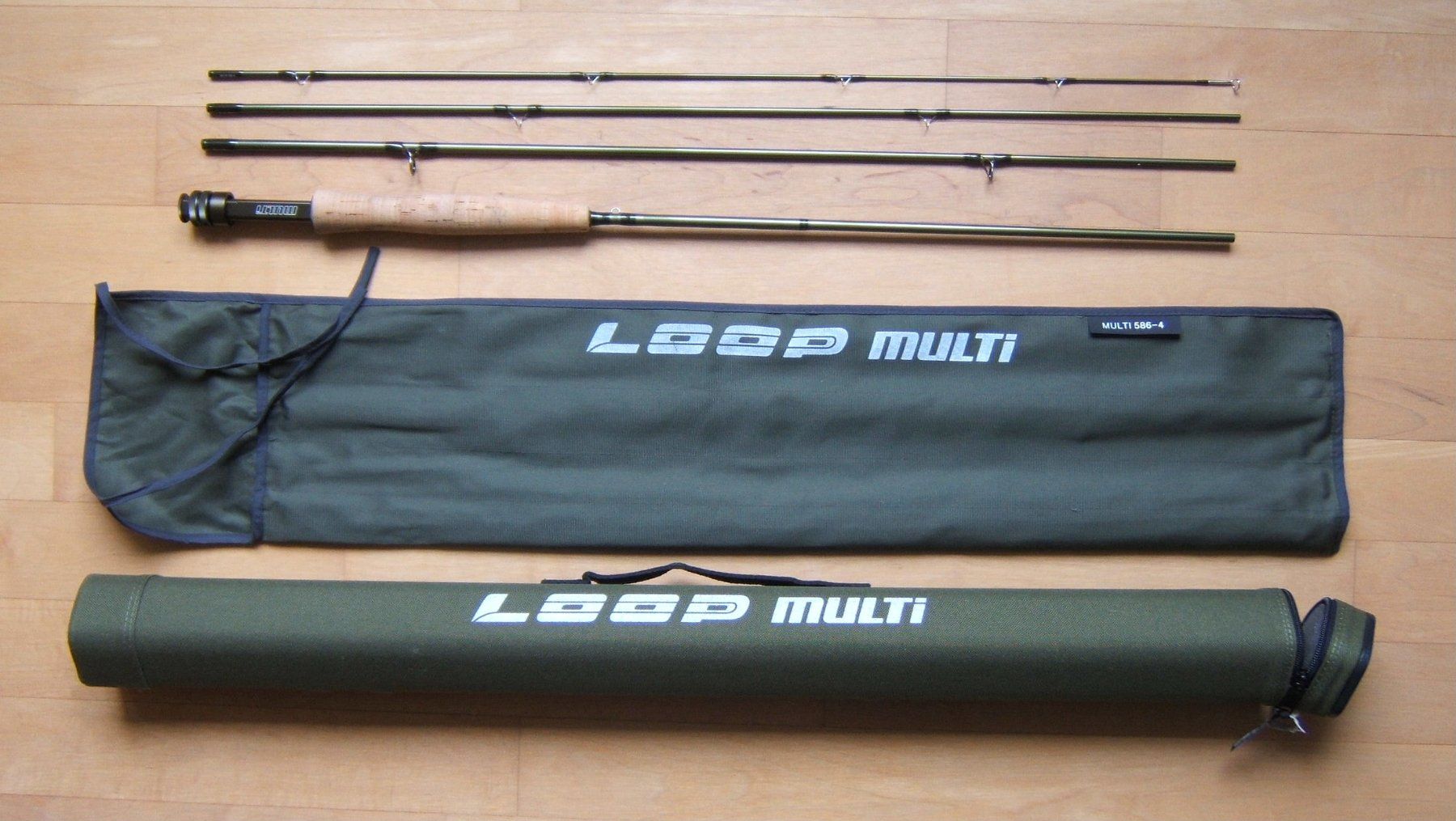 Canne da pesca: LOOP MULTI FLIEGENRUTE - REISERUTE - 4-TEILIG - MIT ROHR – Usato da Brunnen venduto da Nonne04