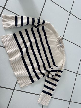 Zara Damenpullover, gestreift, Gr. M