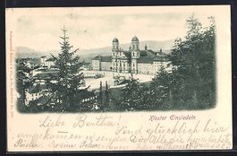 AK Einsiedeln, Ortspartie mit Kloster