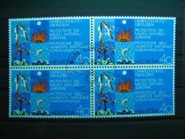 1972 Werbemarken II Umweltschutz 4er