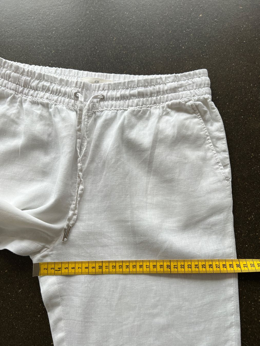 H&M Pantaloni: H&M Leinenhose weiss Gr. 34 – Usato da Büetigen venduto da Jabo 5