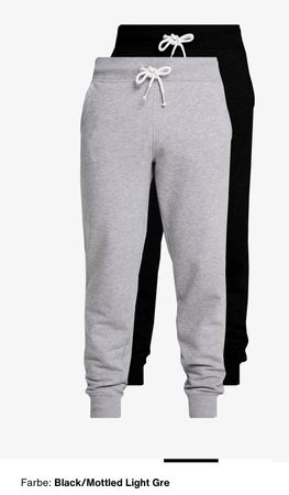 Trainerhosen Pier One grau/schwarz XL