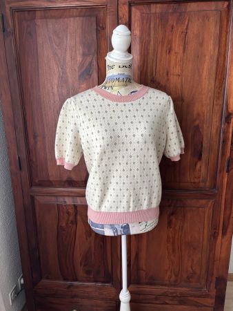 KNIT MAX Pullover kurzarm neuwertig