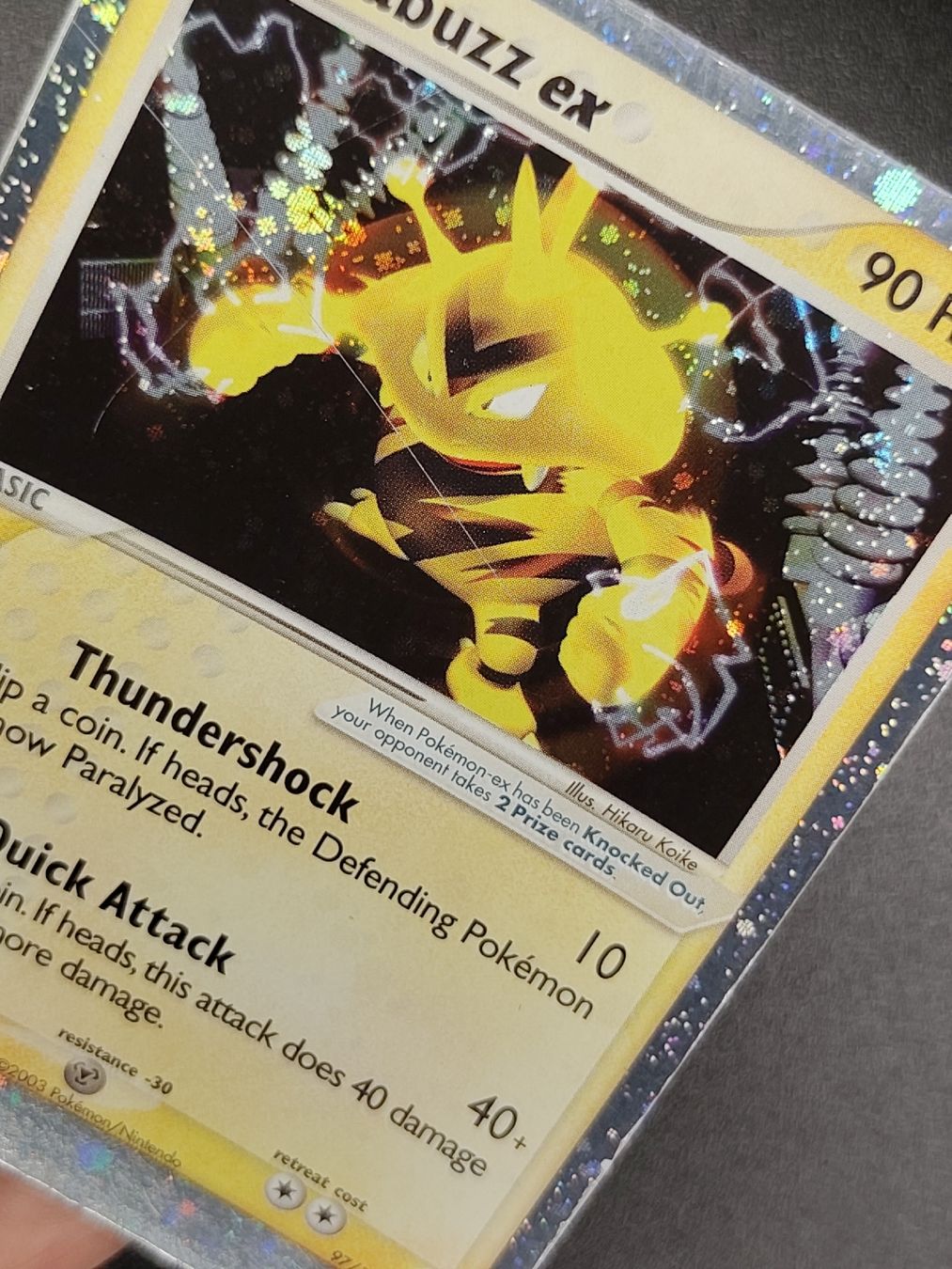 Pokémon Carte collezionabili: Pokémon Karte Electabuzz ex Holo 97/109 Ruby & Saphire Set – Usato da Obergerlafingen venduto da kingslayer4 2