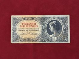 Billet10000 Pengo Hongrie 1946 1ère série bon état