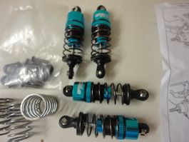 für Tamiya TT02, 4 Metall-Stossdaempfer Set,1:10 Neu