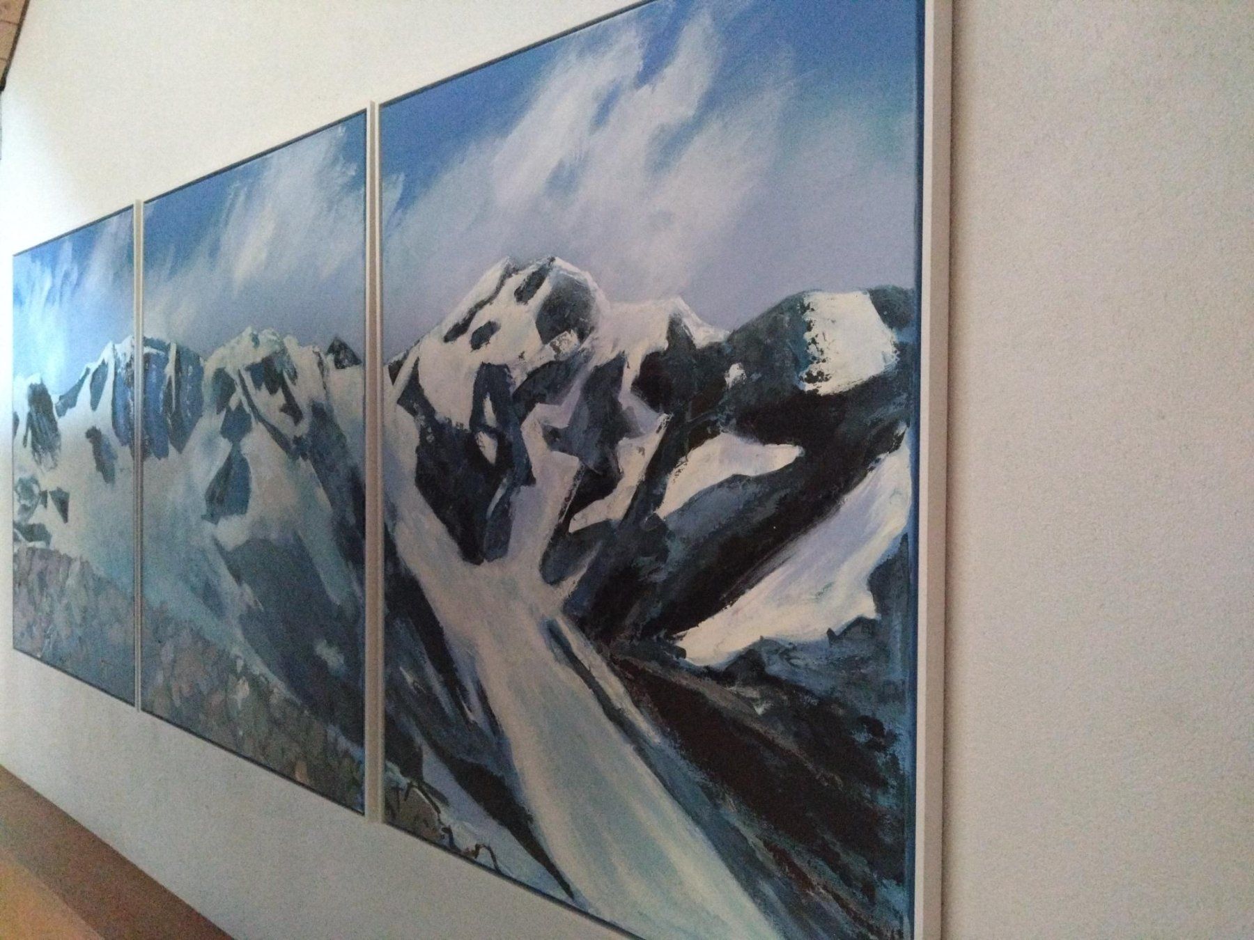 Dipinti: Engadin, Bild Claire Hoerdt Berninagruppe – Usato da Maienfeld venduto da ilaus
