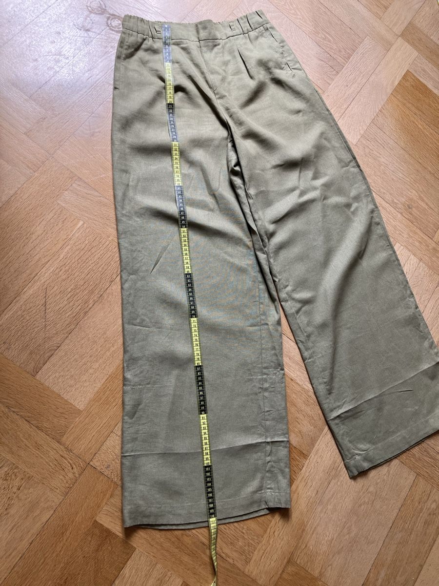 Zara Pantaloni: Leinenhose grün – Usato da Basel venduto da carmeni71 3