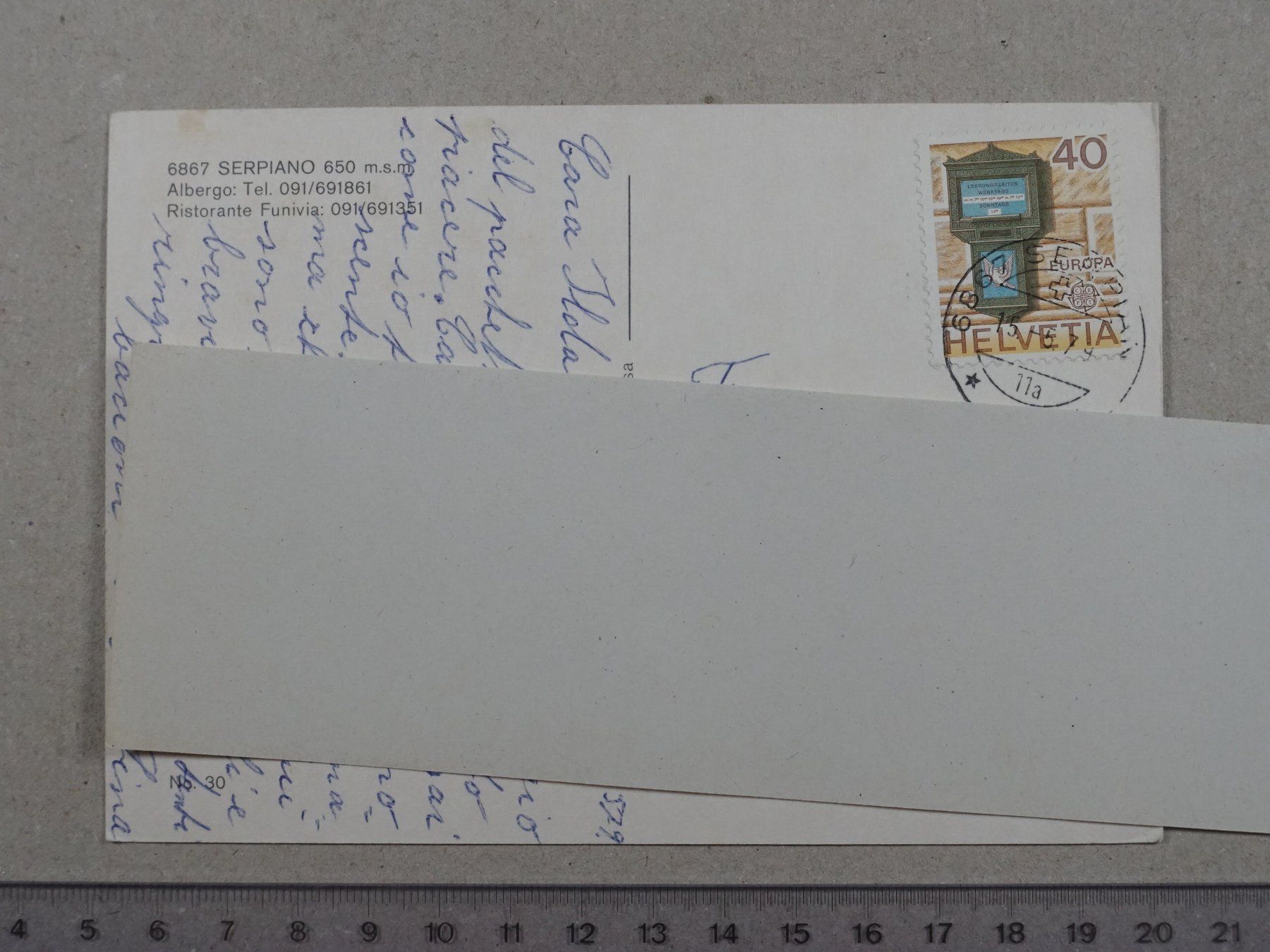 Ansichtskarten: Serpiano, 1979 – Gebraucht aus Lenzburg von fh1 1