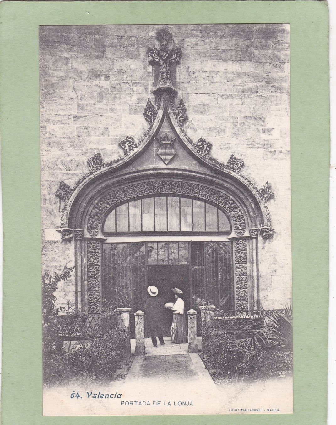 Cartoline postali: Spanien Valencia  Portada de la lonja – Usato da Herisau venduto da Lisegrat2008