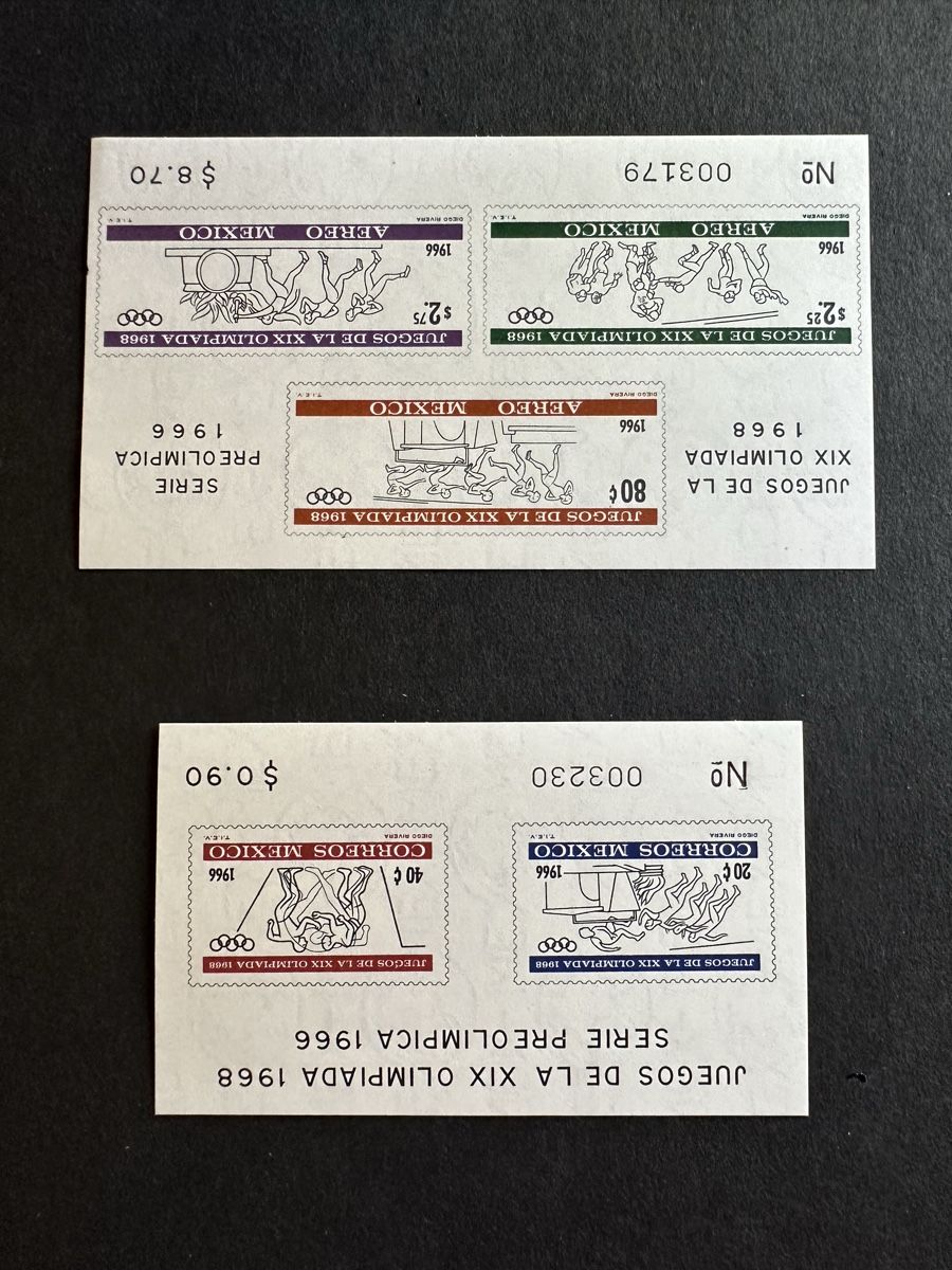 Tutti i francobolli: Mexiko - 1966 Block 5+6 ** (3) – Usato da Schmitten / FR venduto da Samsara169