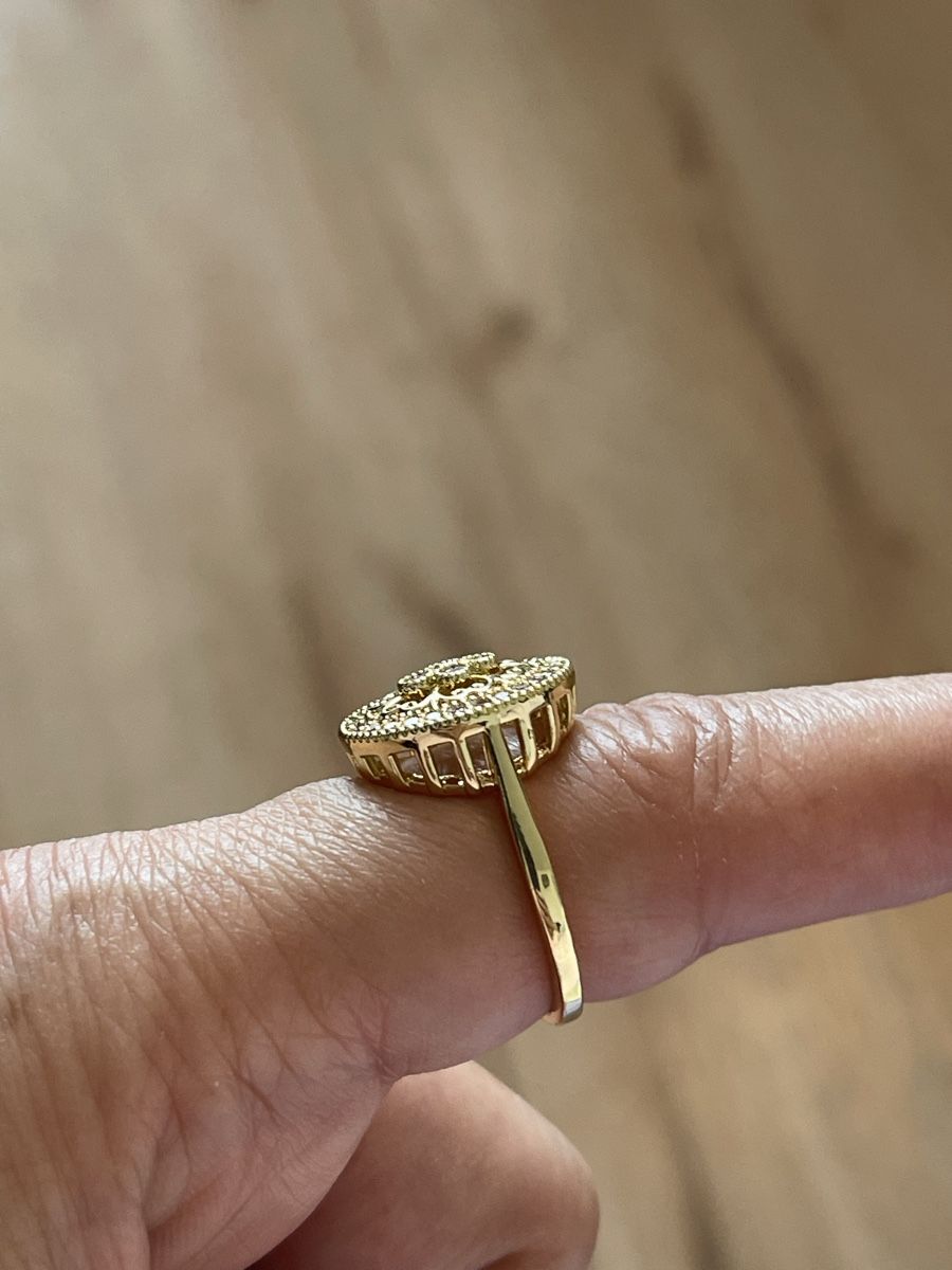 Ringe: Jolie Bague vintage plaquée 54 petits brillan – Neu (gemäss Beschreibung) aus Kloten von Vermicelles 1