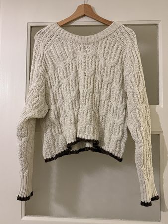 Zara Strickpullover mit Zopfmuster, Grösse S